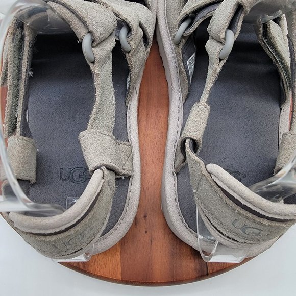 UGG Mens Shoes Size 8 Gray Suede Dune Fisherman Strap Comfort 1099754 Sandal - Picture 7 of 12